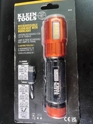 Klein Tools 56412 | Rechargeable LED Flashlight with Worklight 4123 - Image 1 of 2