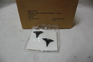 Vintage Vietnam Ära US Militär Ausgabe Pin Abzeichen Medic Corps 1 Paar K - Bild 1 von 4