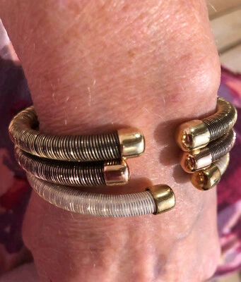 QVC Bangle bracelet  Sterling Silver  Italy  925  set of 3 - Image 1 of 3