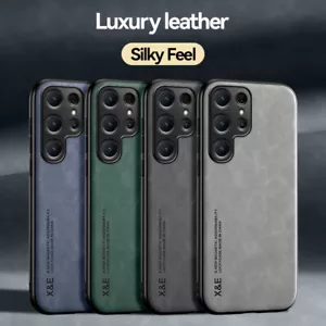 Funda delgada de cuero suave magnética a prueba de golpes para Samsung S24 FE S25 Ultra S25 - Imagen 1 de 30