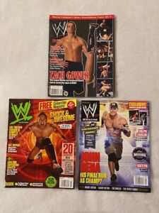 Menge 3 verschiedene WWE Zeitschriften November 2003 Oktober 2010 Januar 2014 Gowan Miz Abendessen