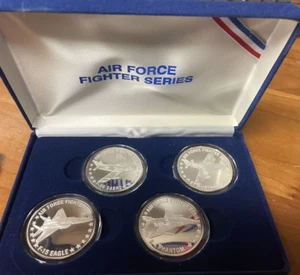 Liberty Mint Air Force Fighter Series Silver Proof Set COA - Picture 1 of 5