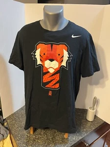 Nike Tiger Woods TW Golf Frank Logo Adult T-Shirt Black Large Cotton - Picture 1 of 12