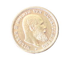 Germany Wurttemberg 1900 F Gold 20 Mark AU Wilhelm II