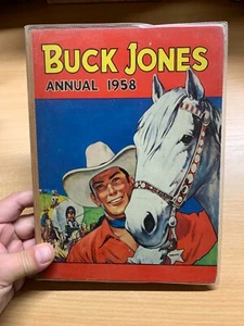 1958 "BUCK JONES ANNUAL 1958" COWBOY FICTION ILLUSTRATED ANNUAL BOOK (P3) - Bild 1 von 14