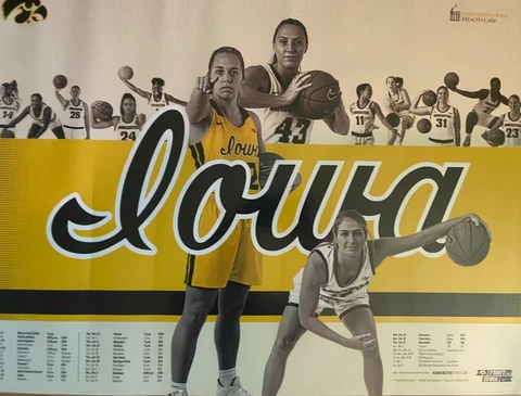 Iowa Hawkeyes Womans Basketball 2019-20 Game Poster - Kathleen Doyle - 16" x 24" Cover