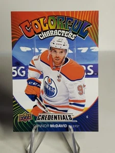 CONNOR MCDAVID 2021-22 UD Credentials Colorful Characters Edmonton Oilers SP - Bild 1 von 2
