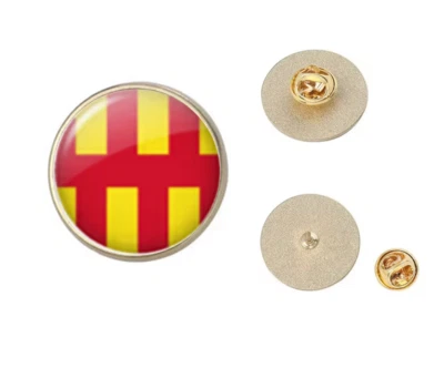 Northumberland Lapel Badge Pin - County Flag Regional Britain - Gold or Silver