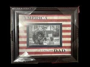 "America calls him a Soldier, I call him Dad" 8x10 Military Photo Frame NEW - Picture 1 of 2