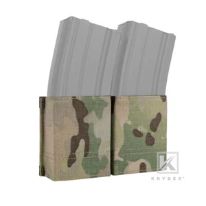 KRYDEX Tactical Doble 5.56 .223 Cargador Bolsa Cinturón de Trabajo / MOLLE Montado Camuflaje - Imagen 1 de 22