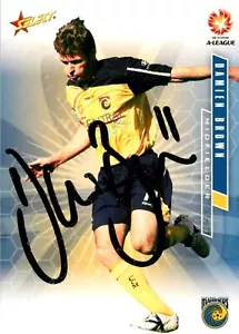 ✺Firmada✺ Tarjeta Damien Brown 2007 2008 de los Central Coast Mariners - Imagen 1 de 3