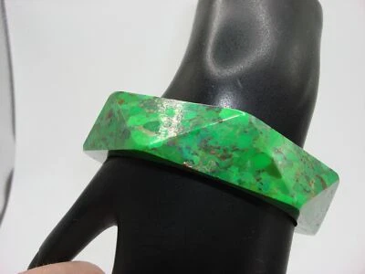 ¡HERMOSA PULSERA BRAZALETE MALAQUITA! 8" INTERIOR Foto 1 de 4