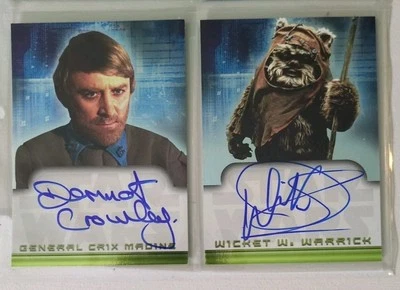 2001 Star Wars Evolution Cards (7) in total  Including (2)Two Autographed Cards - Image 1 of 4