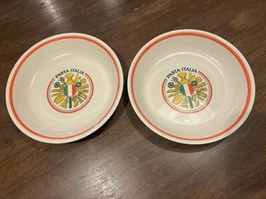 Vintage  Himark Pasta Italia Bowls Ceramic Under Glaze Made In Italy Lot Of 2 - Picture 1 of 3