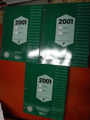 2001 CHEVROLET CAMARO PONTIAC FIREBIRD ORIGINAL FACTORY SERVICE MANUALS CLEAN - Imagem 1 de 4