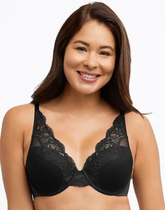 Bali One Smooth U Comfort Stretch Lace Underwire Bra - Picture 1 of 39