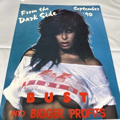 FROM THE SARK SIDE HORROR 电影 VHS 广告 SLICK FOLD OUT FLYER — 第 1/4 张图片