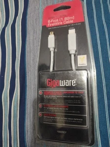 Gigaware 4-Pin to 9-Pin Firewire Cable IEEE 1394 6 foot 150-0007. NEW Fire Wire - Picture 1 of 2