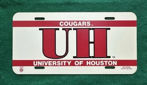 Vintage Houston Cougars University of Houston License Plate  - Picture 1 of 5