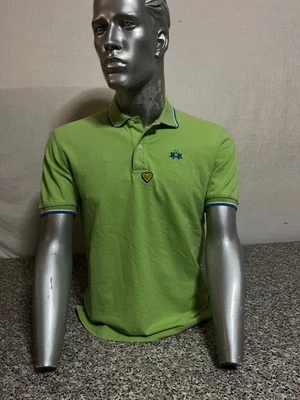 POLO LA MARTINA SWEATSHIRT T-SHIRT SHIRT UOMO MAN VERDE GREEN PU-1244 - Immagine 1 di 4