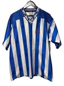 PUMA 80s VINTAGE TEMPLATE FOOTBALL SHIRT TRIKOT BLAU MADE IN WEST GERMANY HERREN M - Bild 1 von 10