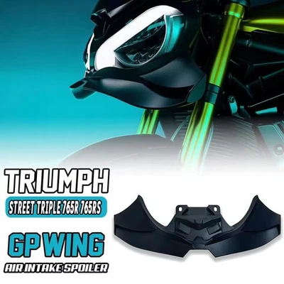 Spoilers dianteiros downforce para Triumph Speed Triple 1200RS, Street Triple 765RS/R - Imagem 1 de 4