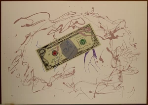 Giulio TURCATO - Lithographie und Collage signiert - 50x70 cm "- no schifano baj - Bild 1 von 3