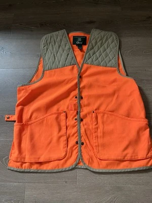 Orvis Outdoor Hunting Utility Vest Bright Orange Men’s Large Vintage Pheasant - Image 1 of 4