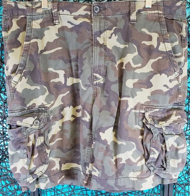 PANTALONES CORTOS CARGO AARIZONA PARA HOMBRE 38 CAMUFLAJE FLEX AJUSTE CLÁSICO ELÁSTICO CREMALLERA UTILITARIO GORPCORE Foto 1 de 4
