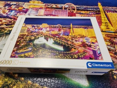 Clementoni "Las Vegas" 6000 Piece Jigsaw Puzzle - 66.5" x 46.5" - Image 1 of 4