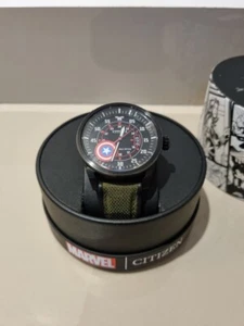 CITIZEN x MARVEL limited edition Captain America, Strap Camo,  - Picture 1 of 11