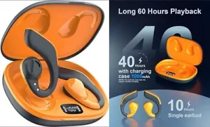 Auriculares abiertos Bluetooth inalámbrico 5.3, auriculares abiertos con doble. - Picture 1 of 5