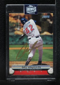 2020 Topps Archives Signature Series /10 Mo Vaughn Manufacturer Buy Back Auto