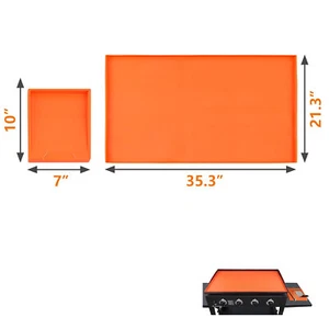Food Grade Silicone Griddle Mat Cover & Spatula Mat for 36in Blackstone Griddle - Picture 1 of 9