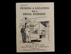 VTG NYS Commission on Commerce Picking Location for Small Business Booklet Rare - Picture 1 of 11