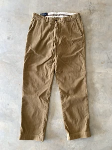 Polo Ralph Lauren Mens Prospect Flat Front Corduroy Chino Pants 34x31 brown - Picture 1 of 8