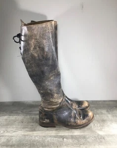 Bed Stu 3335 Manchester Damenstiefel Leder Reiten rustikal hoch abgenutzt Größe 9 - Bild 1 von 10