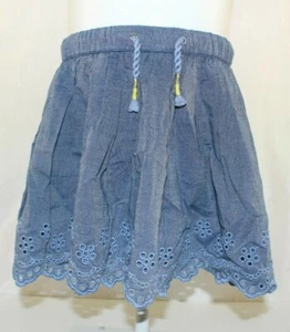 Cat & Jack Girls Skirt Woven Eyelet Blue Summer Easter Holiday - Picture 1 of 5