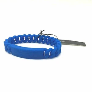 Marc By Marc Jacobs Electric Blue Supply Braided Silicone Rubber Bracelet - Picture 1 of 1