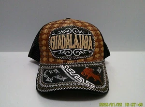 Guadalajara Mexico Artesanal Bull Herren Trucker Hut Cowboy Western Rodeo   - Bild 1 von 9