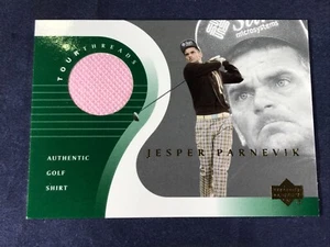 S3-83 GOLF CARD - JESPER PARNEVIK - TOUR THREADS - 2001 UPPER DECK - TT-JP - Picture 1 of 2