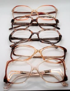 VINTAGE ART CRAFT WOMEN'S PLASTIC EYEGLASS FRAMES in A LOT OF 5. - Picture 1 of 12