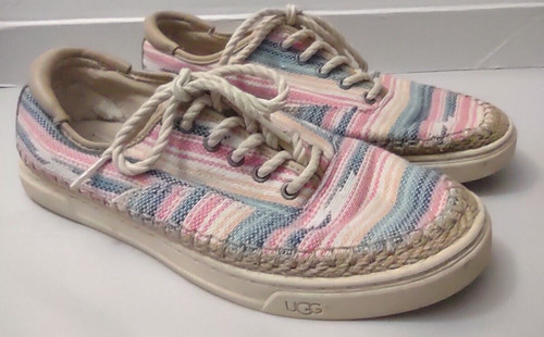 Sneakers UGG Eyan donna espadrillas cotone taglia 9 preppy spiaggia