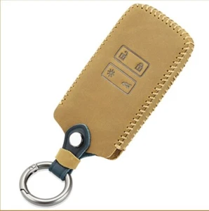 FUNDA LLAVE CUERO RENAULT KADJAR KALEOS MEGANE MANDO A DISTANCIA INTELIGENTE CUBIERTA 4 BOTONES - Imagen 1 de 11
