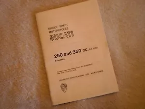 DUCATI 250-350cc Single Spec booklet 1968 edition - Picture 1 of 4