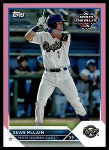 2023 Topps PRO DEBUT SEAN MCLAIN FUCHSIA FOIL 68/199 PD-42 - Picture 1 of 2