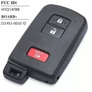 Replacement SMART KEY PROXIMITY Fob for TOYOTA 4RUNNER HYQ14FBB 89904-35060 G - Picture 1 of 4