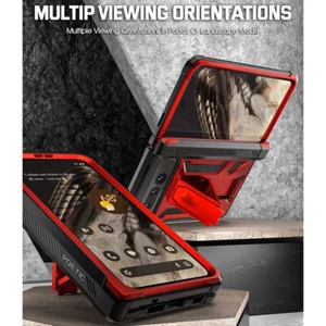 Poetic For Google Pixel Fold 2023 Case with Kickstand Hinge Protection Red - Picture 1 of 6