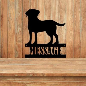 Personalised Labrador Metal Wall Art Sign Dog Lover Gift Custom Memorial Kennels - Picture 1 of 16