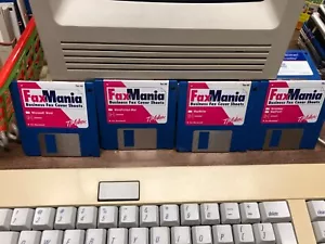 Fax Mania Software 3-1/2" disks - vintage Mac software - Picture 1 of 5